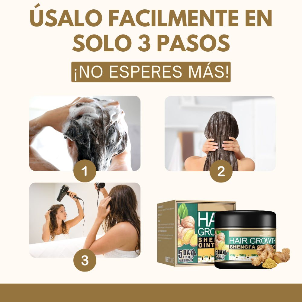 CREMA DE JENGIBRE™️  - Di adiós a la caída del pelo en pocos días